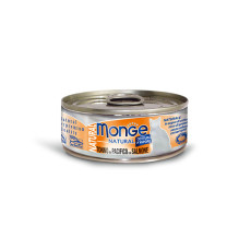 Monge Yellowfin Tuna with Salmon Wet Food For Cat 野生海魚系列黃鰭吞拿魚配三文魚貓罐頭 80g X24 罐